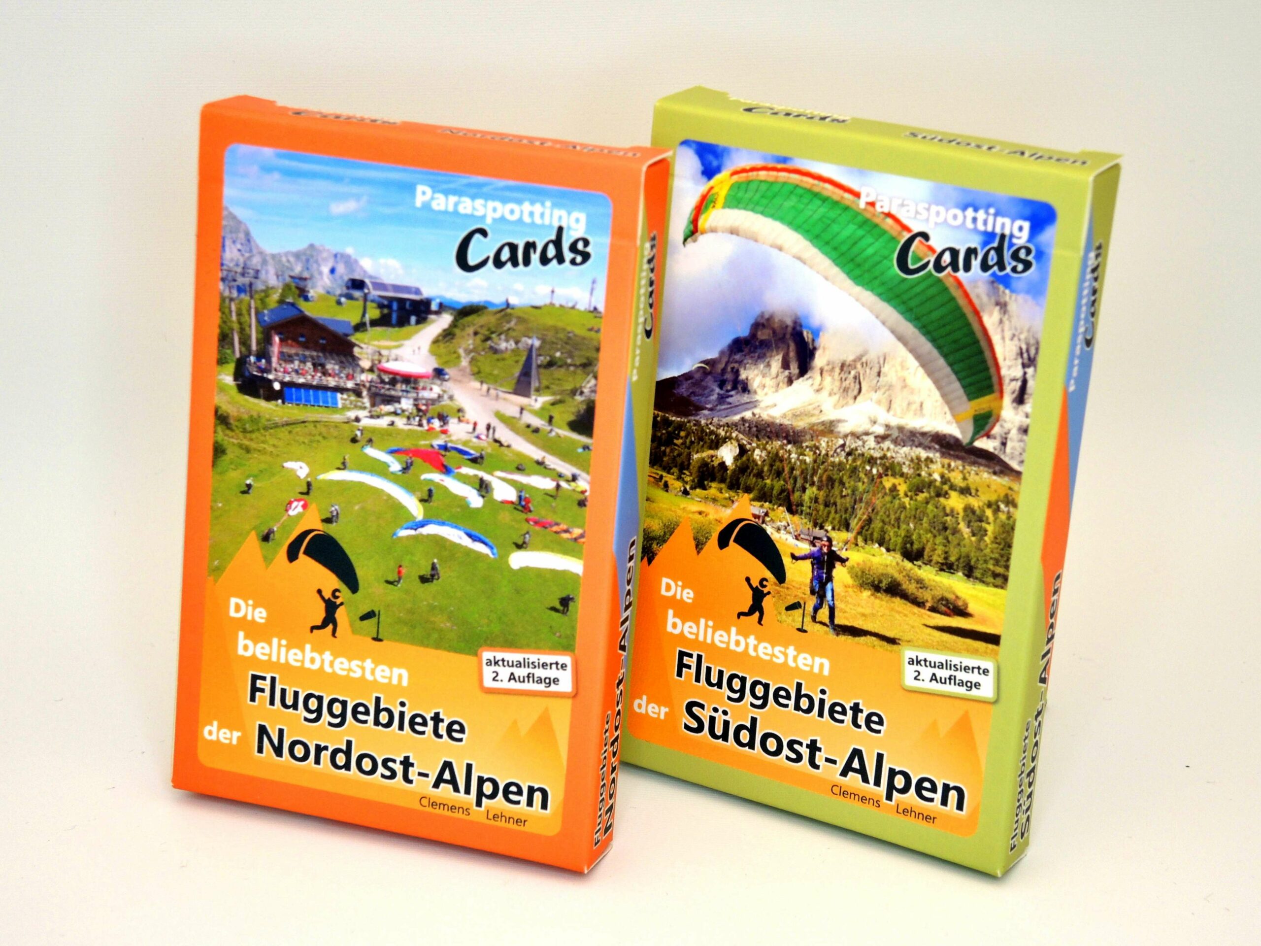 Set: Die beliebtesten Fluggebiete der Alpen – 2 Kartendecks