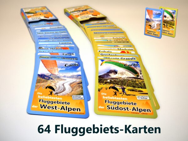 Set: Die beliebtesten Fluggebiete der Alpen - 2 Kartendecks